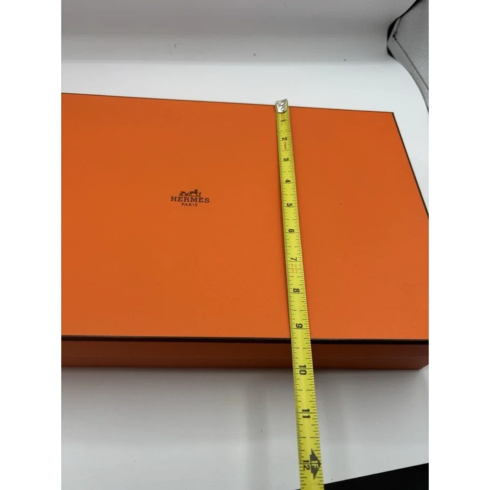 Hermes Authentic‎ Empty Gift box Tissue Ribbon 15